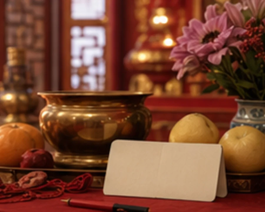 Thanksgiving offerings arranged after a fulfilled wish.